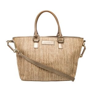 Burberry Raffia Shoulder Bag Vintage